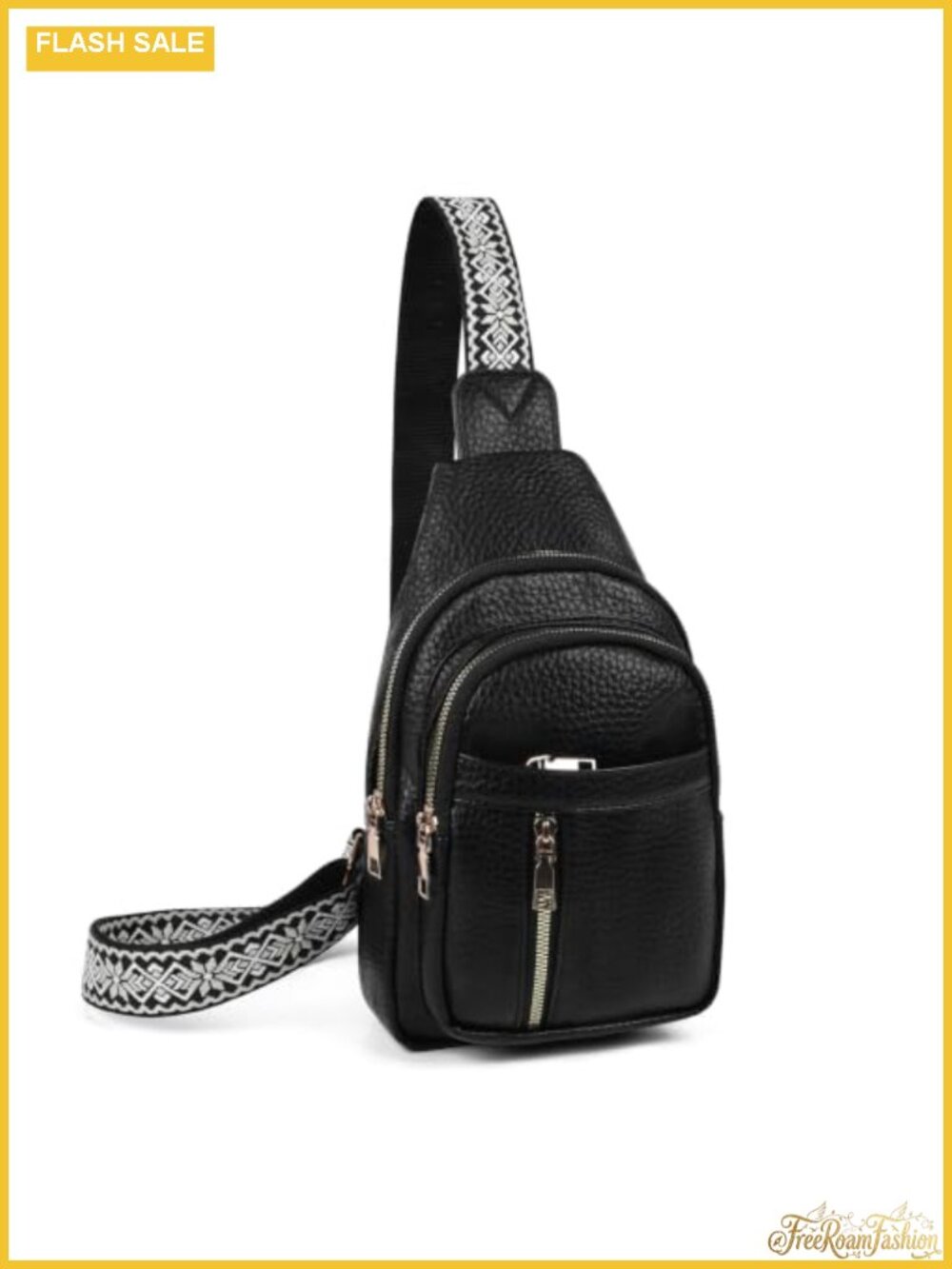 PU Leather Sling Bag Crossbody Fanny Pack Adjustable Strap Women Travel